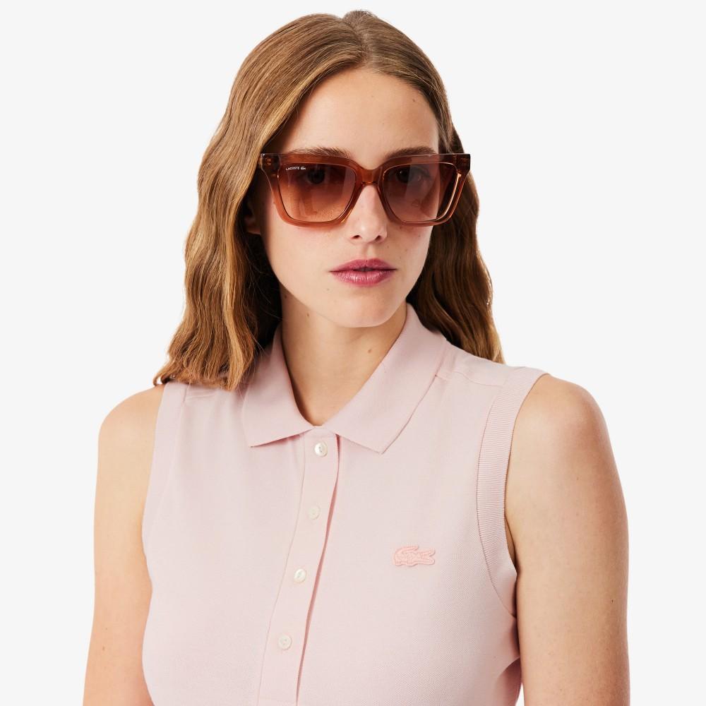 [lacoste] Women's Slim Fit Sleeveless Polo Shirt PF5445-56GADY