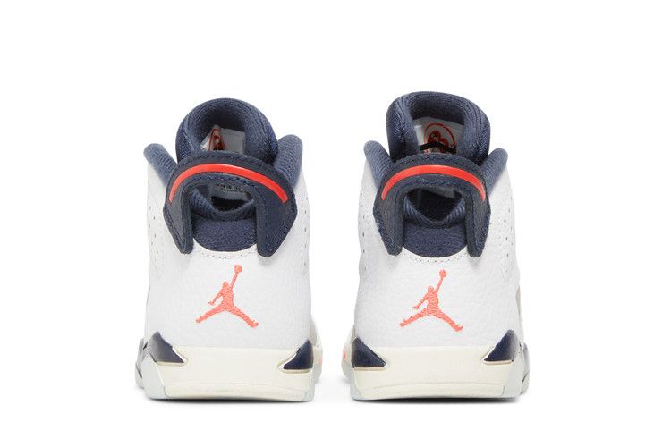 Kids' Sneakers Jordan 6 Retro Tinker (TD) White/Infrared 23-Neutral Grey-Obsidian