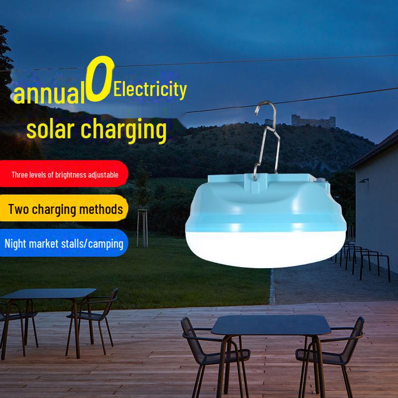LED Solar Multifunktions-Magnetleuchte für Outdoor-Camping und Notfallgebrauch