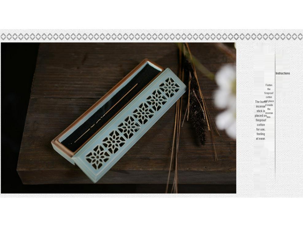 Ceramic Long Hair Incense Holder Sandalwood Burner Ornament