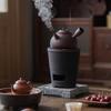 Guanlan Coarse Pottery Dual-use Charcoal Stove & Side-handle Teapot for Outdoor Tea Brewing