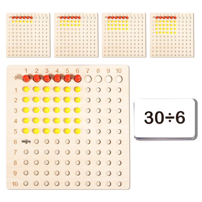 Montessori Math Multiplication & Division Educational Board for Children