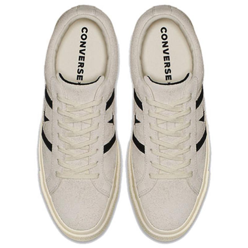 Converse One Star Suede Vulcanized Non-Slip Lightweight Low-Top Board Shoes Unisex Off-White