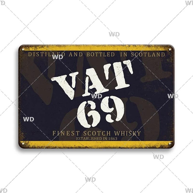 Whisky Marke Metallschild Blechschild Dekorative Plakette Metall Vintage Metall Posterplatte Irland Bar Kneipe Club Männerhöhle Wanddekor