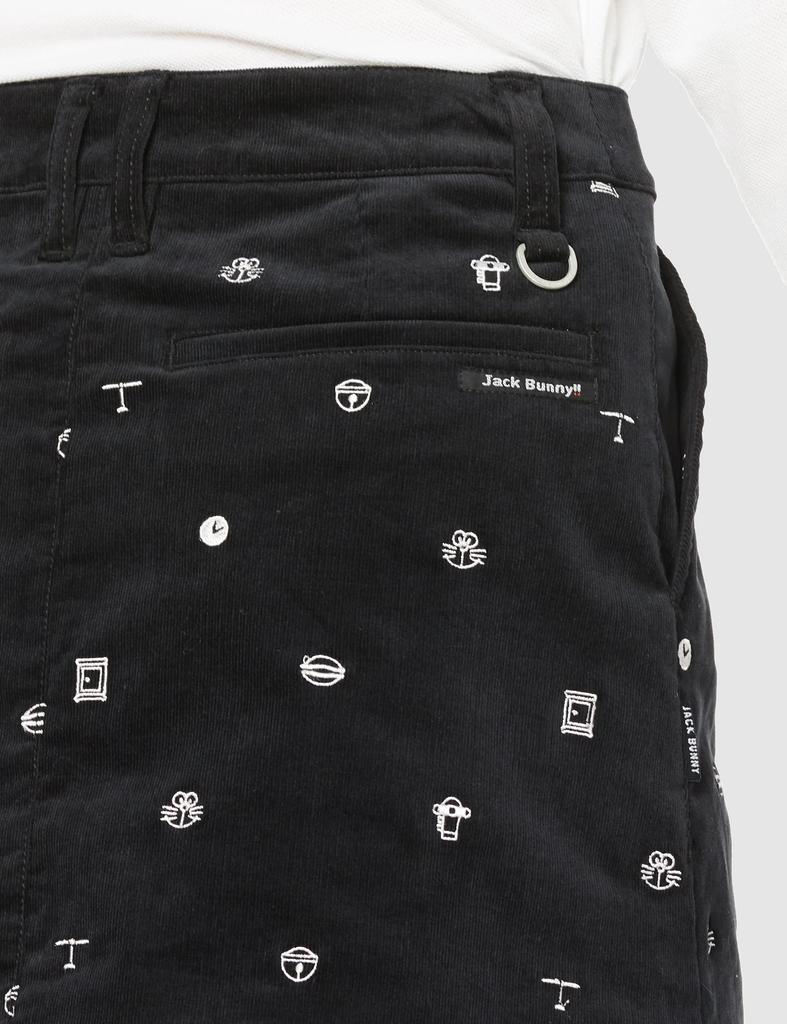 Jack Bunny Doraemon Collaboration Size 1 Black Women's Skirt, C/PU Corduroy, [M], (Product Code 263-2234050 010)