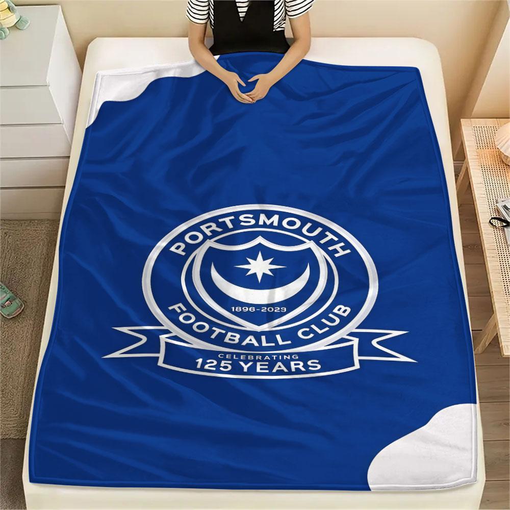 Portsmouth F.C Blanket, High Quality Comfortable for All Seasons, Home Decor, Warmth and Comfort
