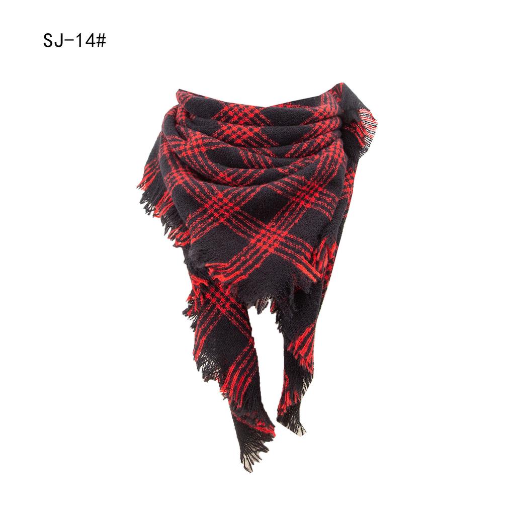 Designe Brand Knitted Spring Winter Women Scarf Plaid Warm Cashmere Scarves Shawls Luxury Neck Bandana Female Pashmina Wrap
