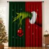 Digital Print Christmas Curtains With Cat Motif American Style Blackout Window Treatment Living Room Bedroom