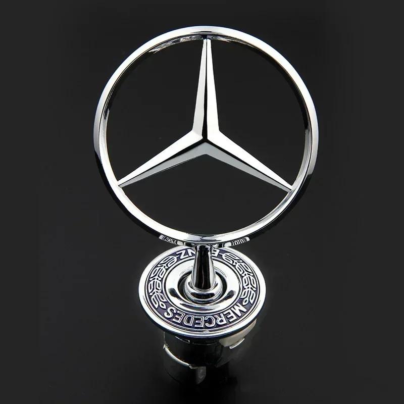 ABSÉtiquette de capot d emblème de capot avant de voiture en alliage de Zinc de haute qualité 3D pour Mercedes Benz W204 W210 W2