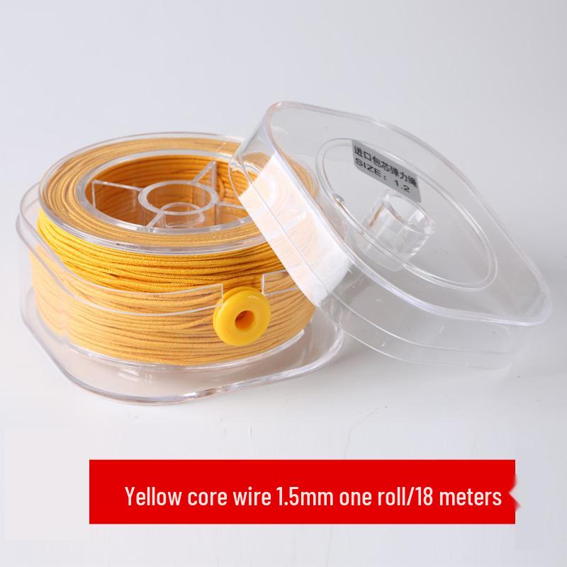 Buddhist Beads Elastic Cord: Durable Woven Thread for Bracelets and Stringing Beads