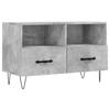 VidaXL Meuble TV Gris béton 80x36x50 cm Bois d'ingénierie 828968