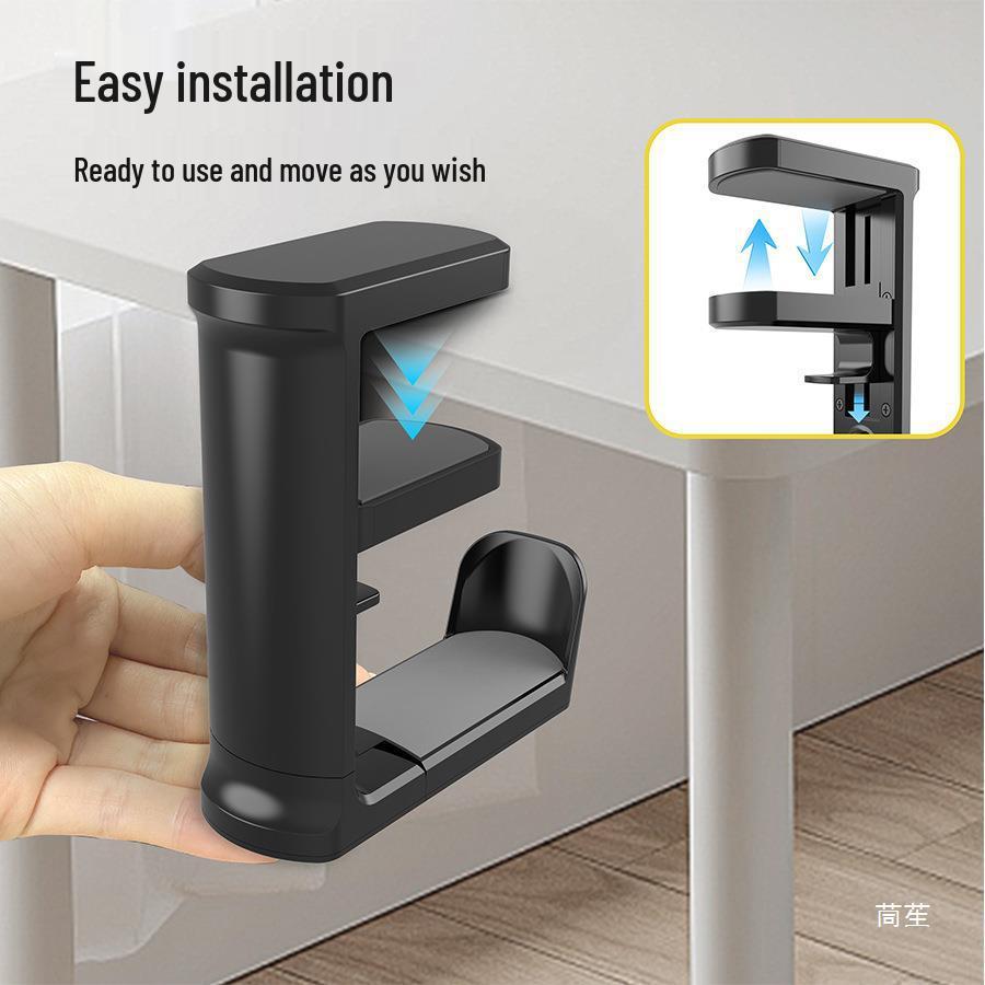 Multi-function Headset Holder & Earphone Tray for Dormitory Tables