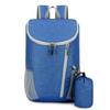 Blue Outdoor Backpack New Grey Unisex Large Capacity Folding Storage Bag Dacron Solid Colour Lightweight Waterproof  Travel Knapsack