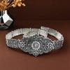 Sturdy Engraved Metal Belt Showcasing Exquisitely Caucasian Folk Art Design Celebration Girdle For Most Ages