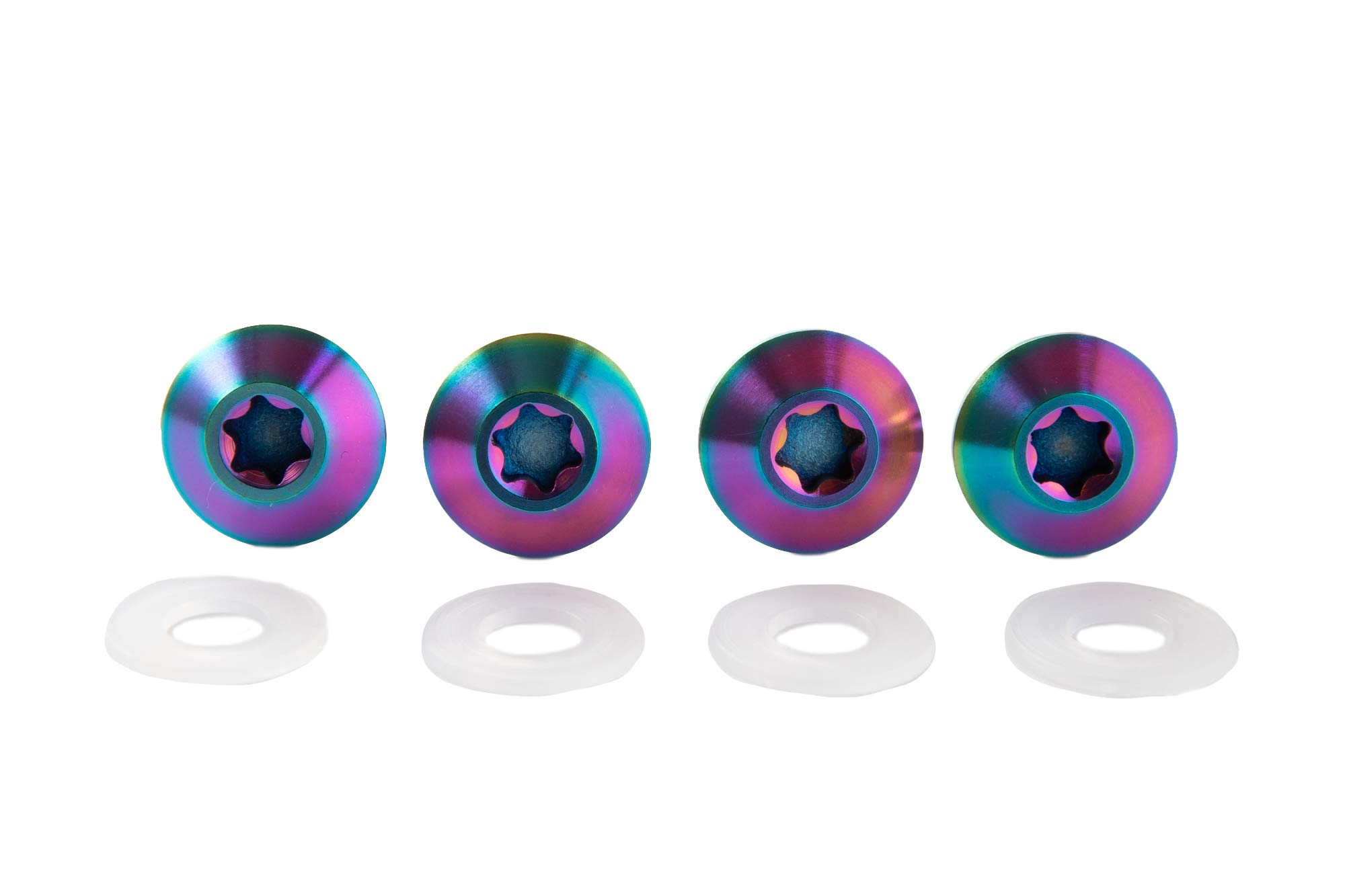 

A.N.S M6 15mm Titanium License Plate Bolt Set of 4 (with washer)