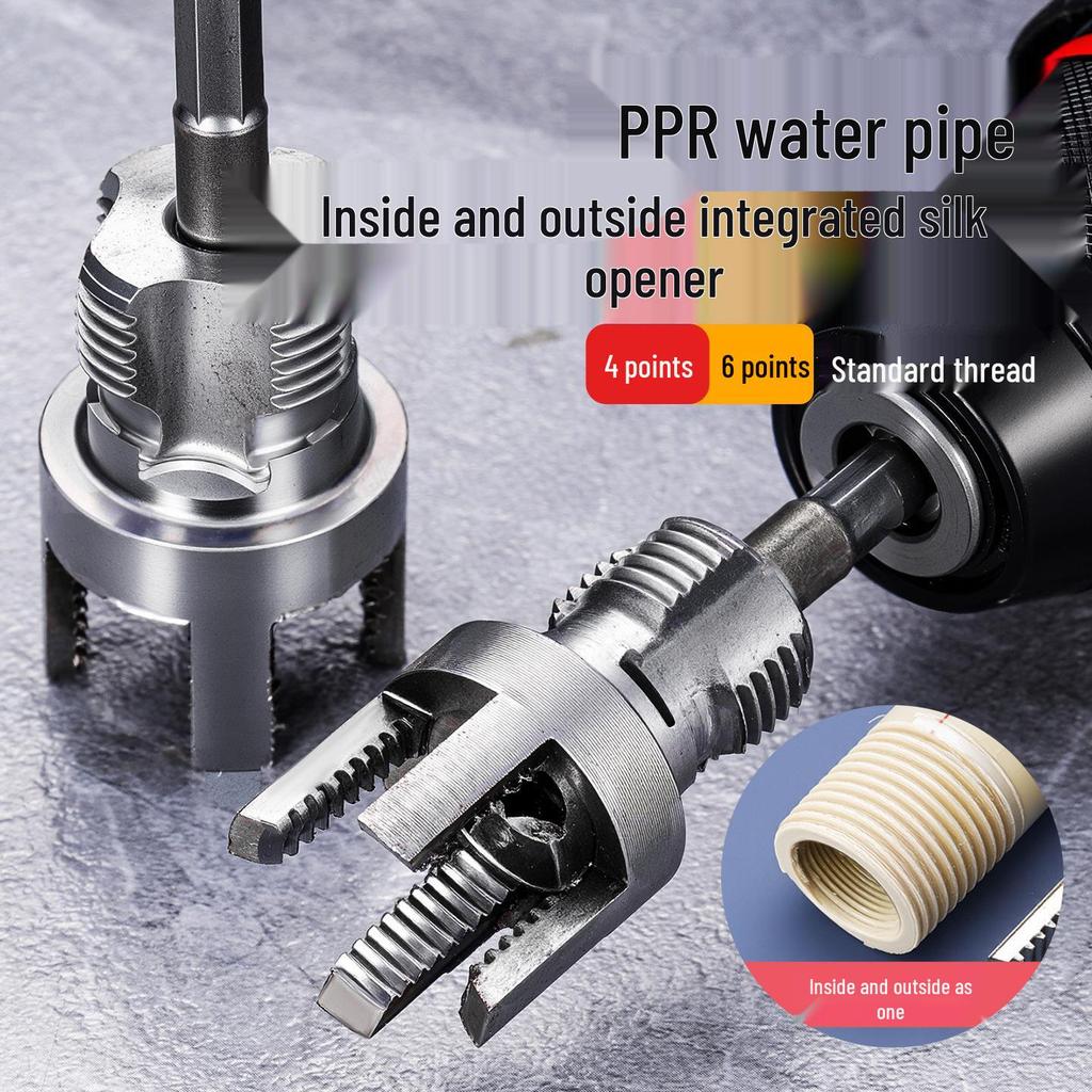 PPR Water Pipe Thread Repair Tool - Internal & External, 4 & 6 Points