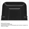 Tractor Seat Rounded Curved Corners PU Leather Backhoe Seat Replacement for Forklift Skid Loader Dozer Telehandler