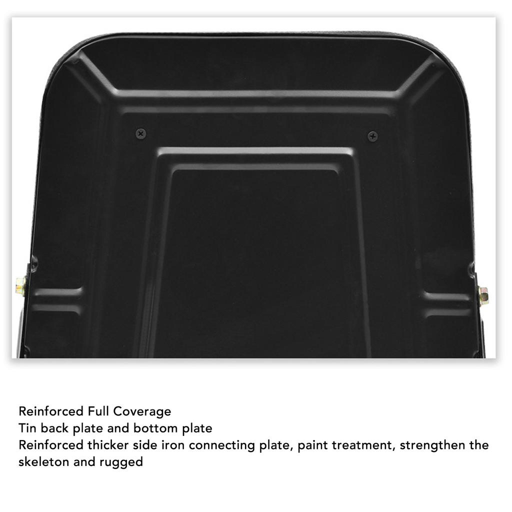 Tractor Seat Rounded Curved Corners PU Leather Backhoe Seat Replacement for Forklift Skid Loader Dozer Telehandler