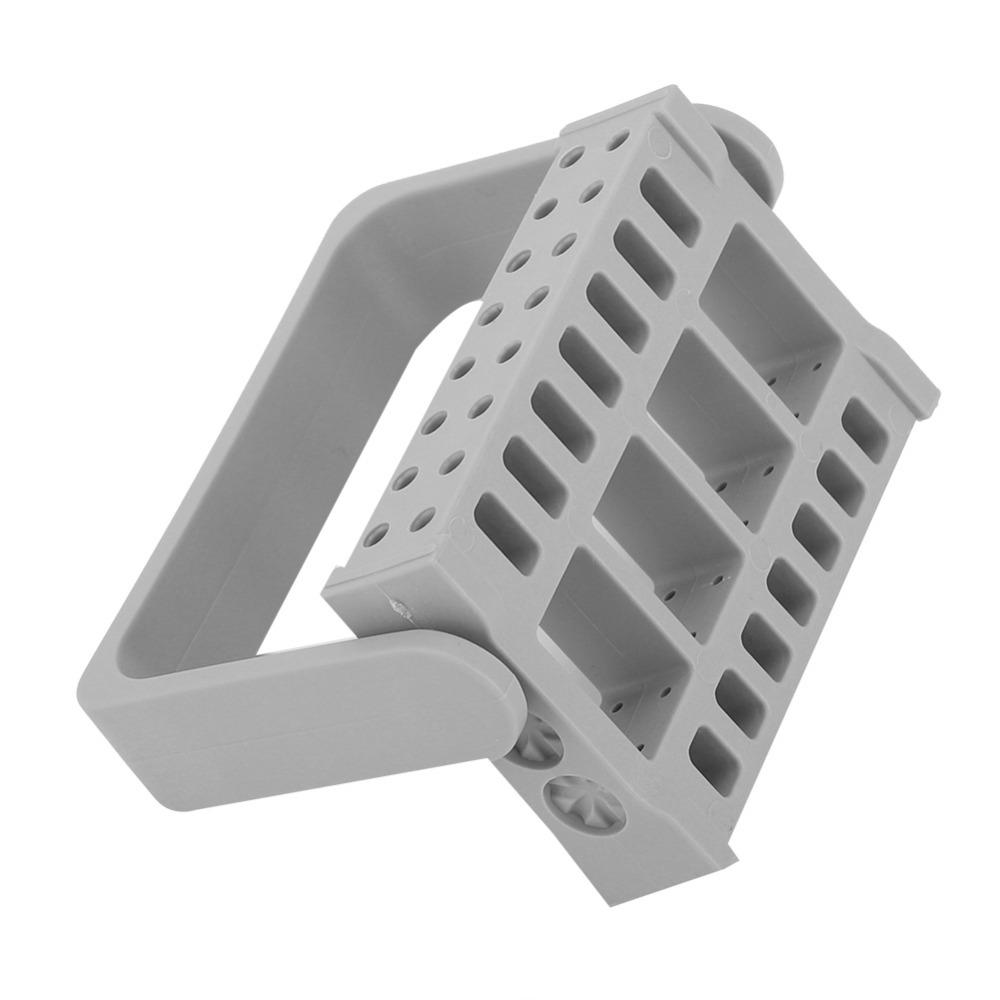 Foldable Bracket Style Nail Grinding Head Storage Box Desktop Arrangement For Nail Salon Tools
