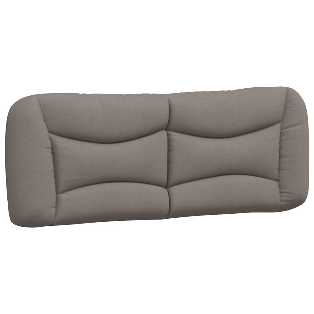 Bed Frame with LED Lights without Mattress  Hvar  Taupe 120x200 cm Fabric
