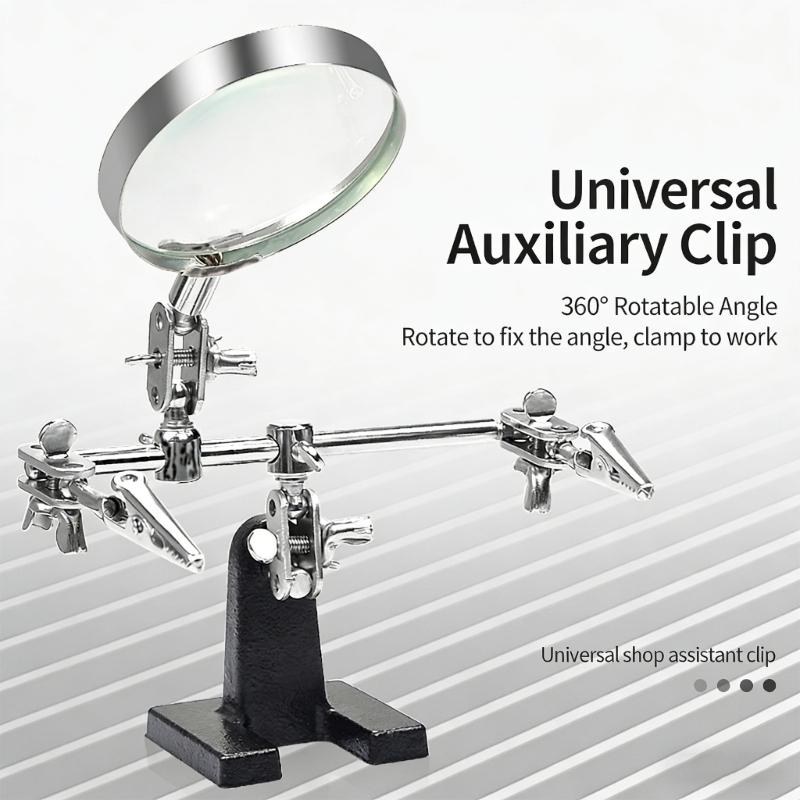 24TE Adjustable Helping Hands Magnifier For Hobbyists And Professional Technicians