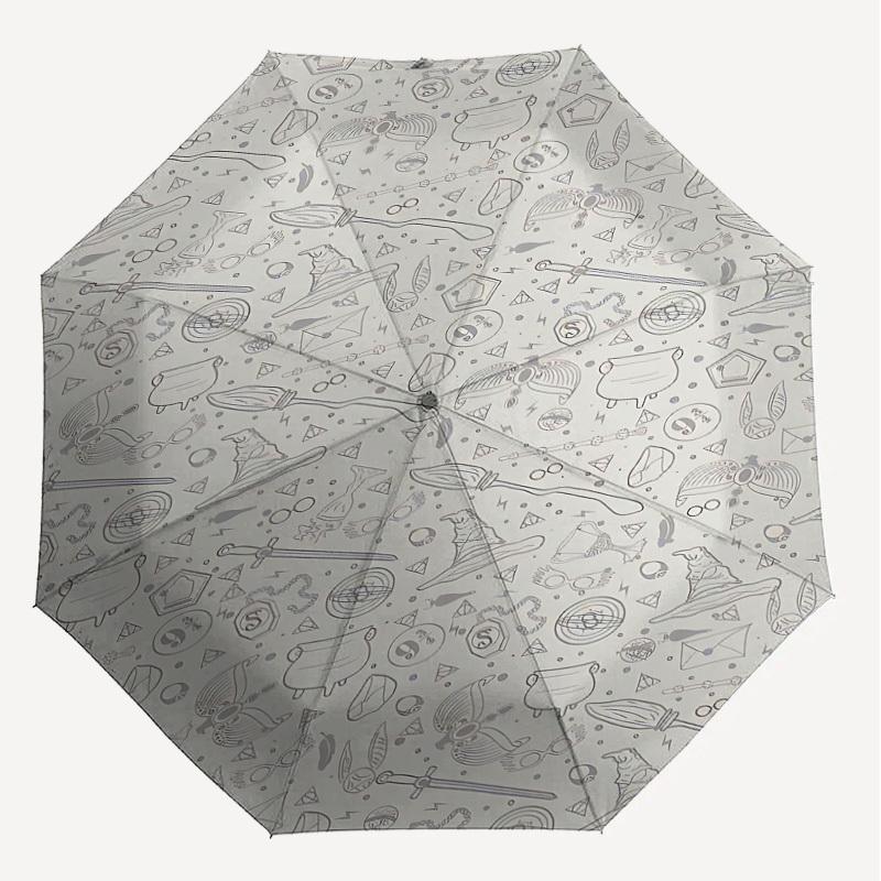 1PC Warner Harry Potter 9 3/4 Umbrella-8-Rib Reinforced, Automatic Open, Lightweight & Durable-A43