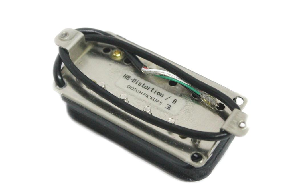 GOTOH Made In Japan Humbucker Pickup for Bridge In Zebra Color Pickups HB-Distortion (Rear) (GTPU-HB-DST-ZBR-B)