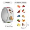 500Pcs/Roll Fruit Theme Stickers - Seals for Laptop/Journal/iPad/Guitar/Skateboard Decor RecordingYourLife Store