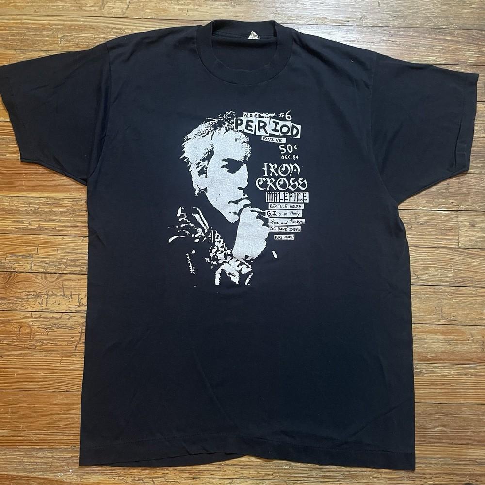 Vintage 80s WDC PERIOD Shirt DC Hardcore Iron Cross Fanzine Punk Dischord Unisex T-Shirt