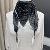 Cotton And Linen Triangle Scarf Summer Thin Silk Scarf Women'S High-End Shawl Women'S Versatile Belt Japanese And Korean Fart Curtain Scarf