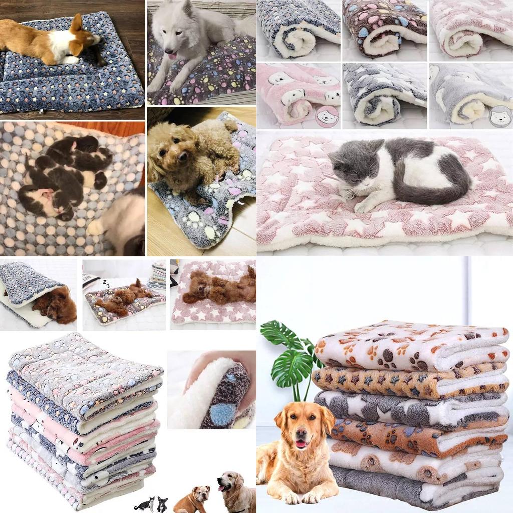 Cozy Plush Pet Mat Non Shedding Thick Double Sided Dog Bed Warm And Soft For All Seasons
