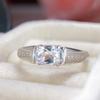S925 Silver Natural Aquamarine Ring - Elegant Royal Consort Design for Women
