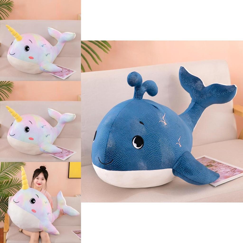 Entzückendes Weiches Plüsch Wal Kissen Puppe Für Kinder Festival Geschenk In Rosa Und Blau