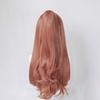 cosplay with long perfect for parties and plus 4 bonus items Heat-resistant wig, reddish-brown bun, hair, disguises,