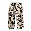 Women's Printing Pants Fashionable Pocket Elastic Waist Casual Shorts