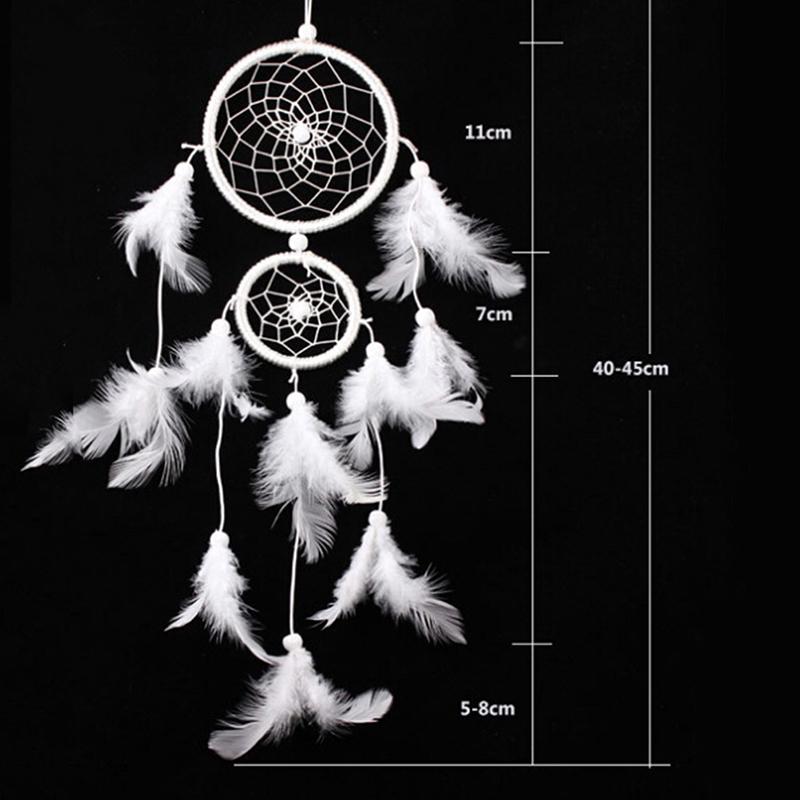 Feather Dream Catcher Wind Chimes Car Interior Home Wall Dreamcatcher Ornament