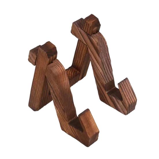 Wooden Book Stand for Tablet Cookbook Reading Adjustable Holder B