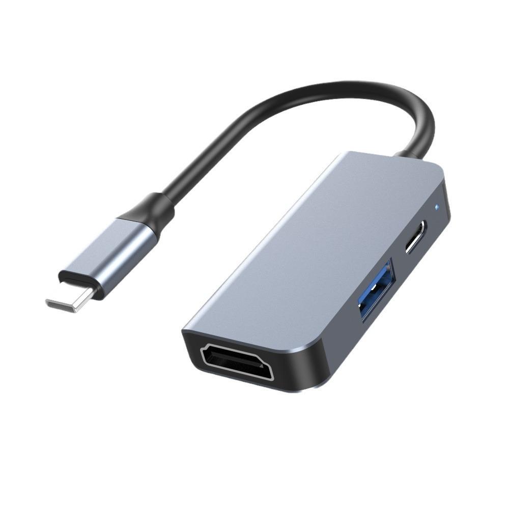 

Док-станция Type C с HDMI 4K, USB 3.0-хабом, кардридером SD/TF, быстрой зарядкой PD для ноутбука MacBook S31