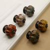 Single Hole Ceramic Pumpkin Handle European Style Door Pull Handles Retro Drawer Knobs  Hardware