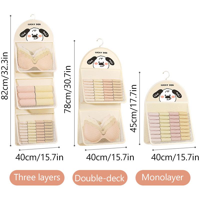 Netzbeutel zur Aufbewahrung mit großer Kapazität, Aufbewahrungstasche, wiederverwendbare Netztasche zur Aufbewahrung von Gemüse, Unterwäsche und Socken, Aufbewahrungsnetzbeutel zum Aufhängen in der Küche