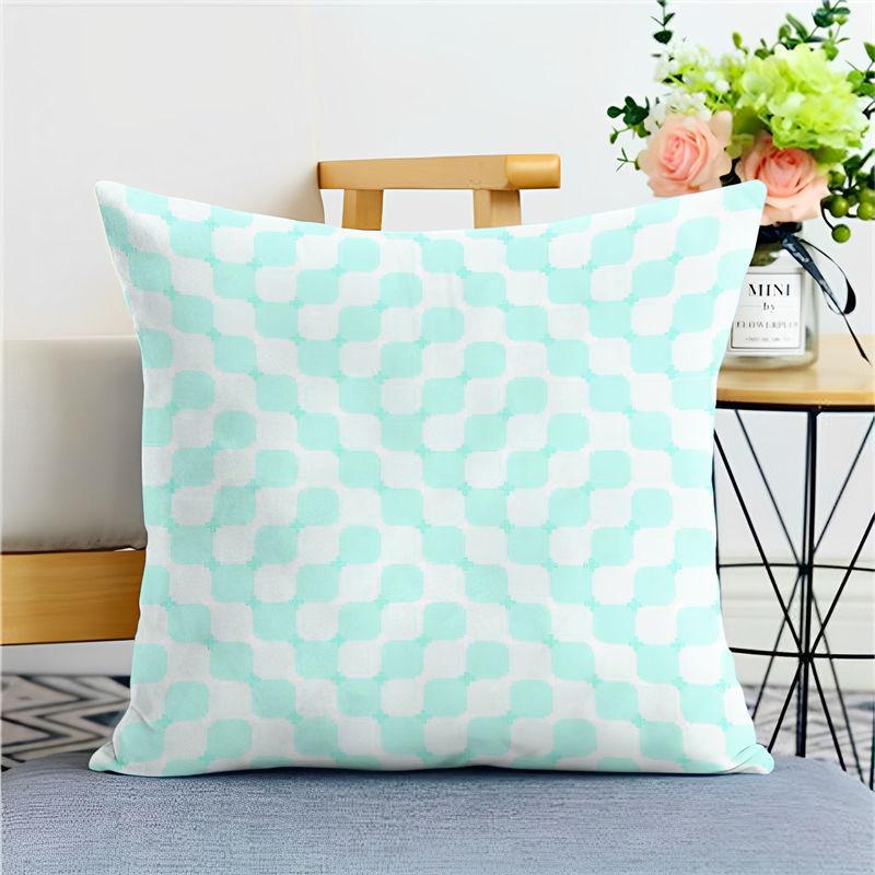 

Подушка в стиле инс для спальни, гостиной, дивана, подушка, высококачественная клетчатая подушка, украшение комнаты, подарок linen-45x45cm double-sided [without pillow core]