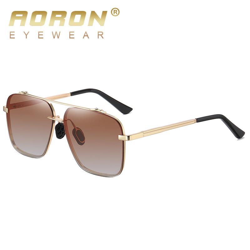 

Поляризованные солнцезащитные очки AORON в квадратной оправе для мужчин, модный дизайн, роскошные подарки