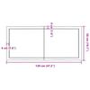 Tabletop 120x50x(2 6) cm Solid Wood Treated Live Edge
