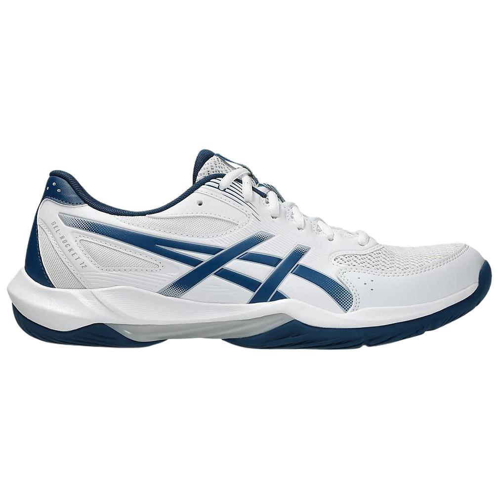 Asics Gel Rocket 12 White Mako Blue Men Sneakers 1071A116-100