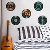 Fun-f74 Music Records Living Room Bedroom Home Background Landscaping Decorative Wall Stickers