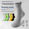 Men's Plus Size Mid-Calf Sports Socks - Terry Bottom, Sweat-Absorbent, Odor-Resistant for Running & Basketball