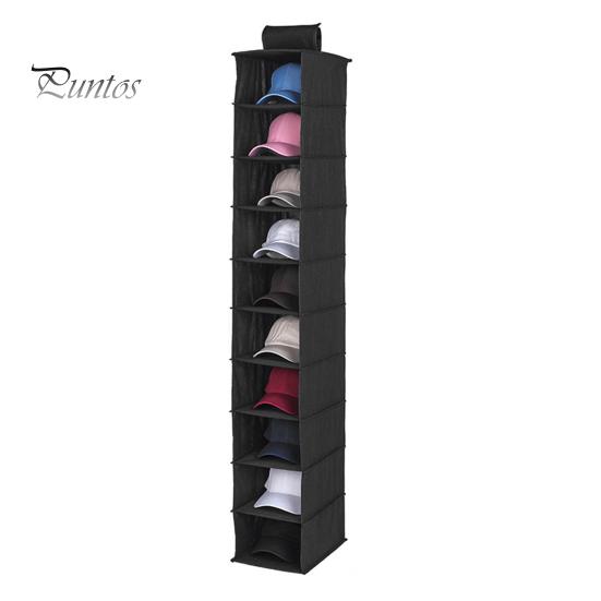 Baseball Cap Storage Bag Organizer Large Capacity Hat Rack with 10 Compartments Easy To Assemble Cap Holder Hat Organizer