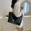 Fashionable Street Style Pu Tote Bag For Women Large Capacity Shoulder Bag