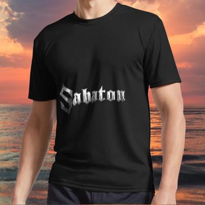 Nuovo articolo Copertina Logo Sabaton T-shirt Active Logo Divertente Taglia Americana S-5XL