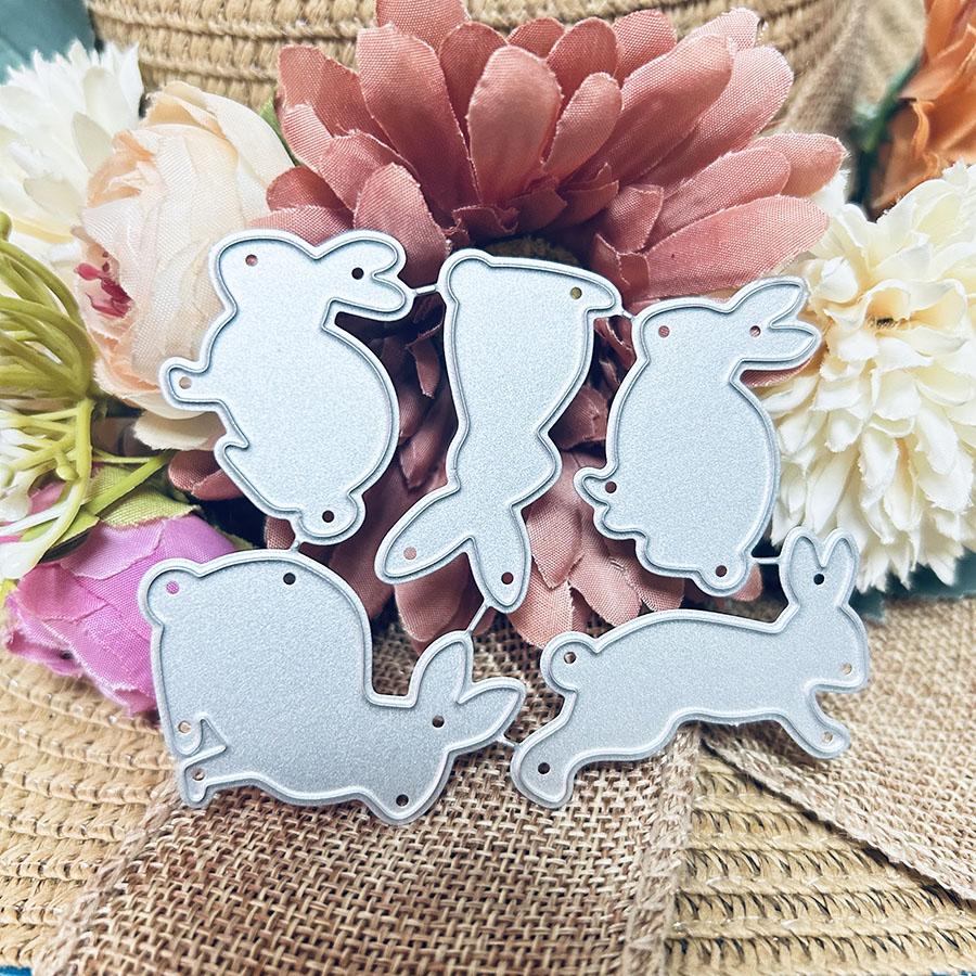 Rabbits Metal Cutting Dies Scrapbooking New DIY Scrapbooking Photo Album Decorative Embossing Paper Card